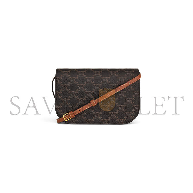 CELINE DUO WALLET ON STRAP IN TRIOMPHE CANVAS AND CALFSKIN 10P672GVL.04LU (20*13*6cm) CELINE DUO WALLET ON STRAP IN TRIOMPHE CANVAS AND CALFSKIN 10P672GVL.04LU (20*13*6cm)